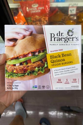 Dr. Praeger's Sensible Foods, Inc., BLACK BEAN QUINOA VEGGIE BURGERS, BLACK BEAN QUINOA VEGGIE, barcode: 0080868060194, has 1 potentially harmful, 2 questionable, and
    0 added sugar ingredients.