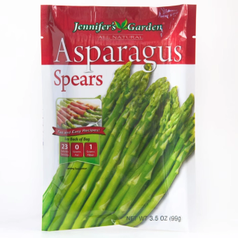 Jennifer's Garden, Jennifer's Garden Frozen All Natural Asparagus Spears, barcode: 0881049002077, has 0 potentially harmful, 0 questionable, and
    0 added sugar ingredients.