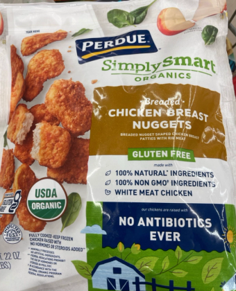 Perdue Farms Incorporated, PERDUE BREADED NUGGET SHAPED CHICKEN BREAST PATTIES, barcode: 0072745806568, has 0 potentially harmful, 1 questionable, and
    2 added sugar ingredients.