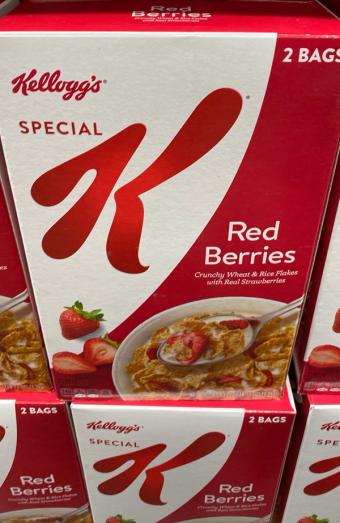 Special K, Special K Red Berries Cereal 2 ea, barcode: 0038000124891, has 0 potentially harmful, 0 questionable, and
2 added sugar ingredients.