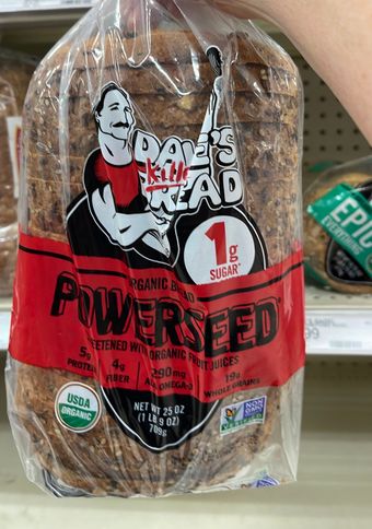 Dave's Killer Bread, Dave's Killer Bread Powerseed, Seeded Organic Bread, 1g Sugar Per Slice, 25 Oz Loaf, barcode: 0013764027282, has 0 potentially harmful, 0 questionable, and
    0 added sugar ingredients.