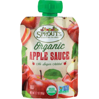 Sprouts, Sprouts organic apple sauce pouch, barcode: 0646670316630, has 0 potentially harmful, 0 questionable, and
    0 added sugar ingredients.