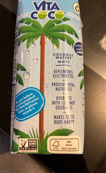 All Market Inc., VITA COCO, PURE COCONUT WATER, barcode: 0898999000022, has 0 potentially harmful, 0 questionable, and
    1 added sugar ingredients.