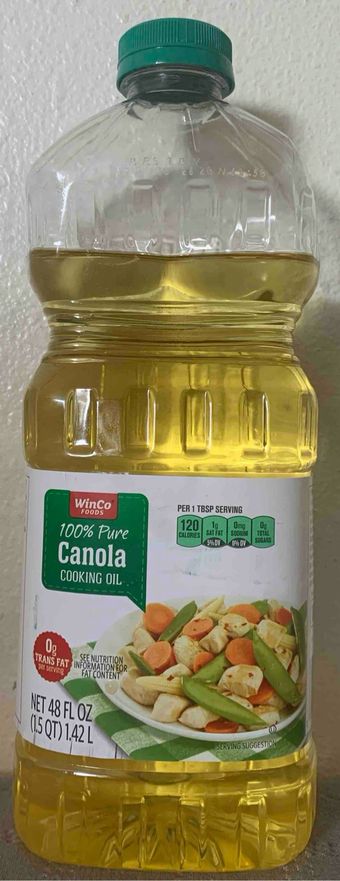 Winco Foods, Inc., WINCO FOODS, 100% PURE CANOLA COOKING OIL, barcode: 0070552900233, has 1 potentially harmful, 0 questionable, and
    0 added sugar ingredients.