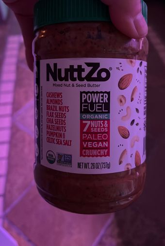 Nuttzo, Natural Paleo Power Fuel Crunchy, barcode: 0894697002184, has 0 potentially harmful, 0 questionable, and
    0 added sugar ingredients.