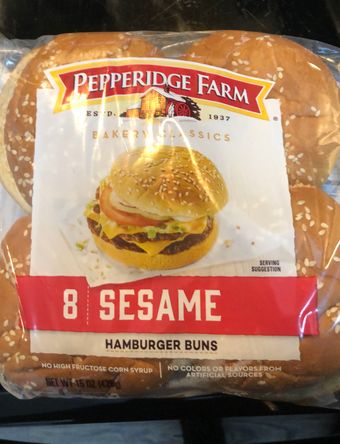 Pepperidge Farm Inc, SESAME HAMBURGER BUNS, SESAME, barcode: 0014100071617, has 2 potentially harmful, 3 questionable, and
    1 added sugar ingredients.