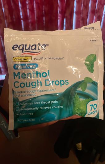 equate sugar free menthol cough drops, barcode: 0681131183772, has 9 potentially harmful, 1 questionable, and
    0 added sugar ingredients.