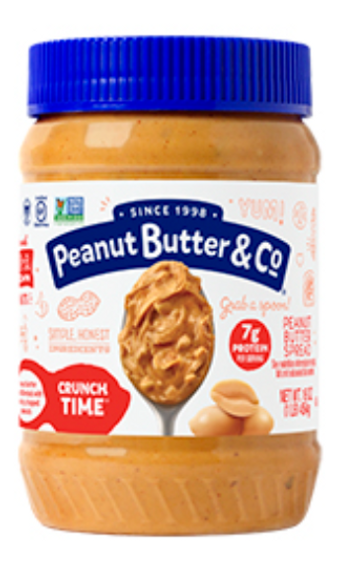 Peanut Butter & Co, Inc. , OLD FASHIONED CRUNCHY PEANUT BUTTER, barcode: 0851087000281, has 0 potentially harmful, 0 questionable, and
    0 added sugar ingredients.