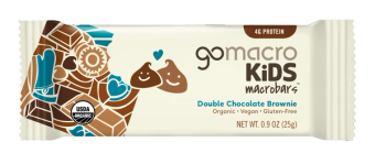 Gomacro, Double Chocolate Brownie Kids Macrobar, barcode: 0810039910016, has 0 potentially harmful, 1 questionable, and
    3 added sugar ingredients.