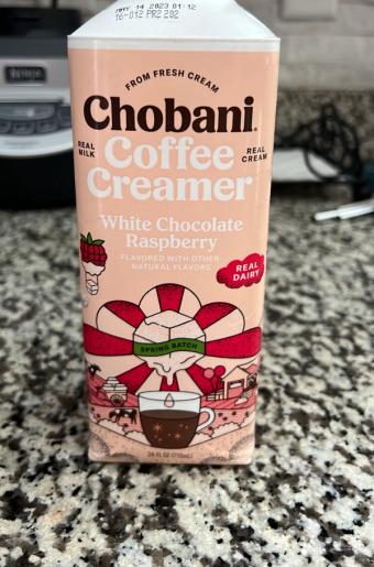 Chobani, Inc., ALMOND COCO LOCO INSPIRED CHOCOLATE, COCONUT & ALMOND FLAVORED COFFEE CREAMER, ALMOND COCO LOCO INSPIRED, barcode: 0818290017444, has 0 potentially harmful, 1 questionable, and
    1 added sugar ingredients.
