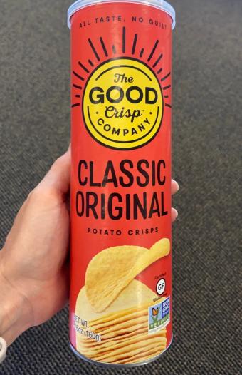 The Good Crisp Company Inc., CLASSIC ORIGINAL POTATO CRISPS, CLASSIC ORIGINAL, barcode: 0851562007040, has 0 potentially harmful, 1 questionable, and
    1 added sugar ingredients.