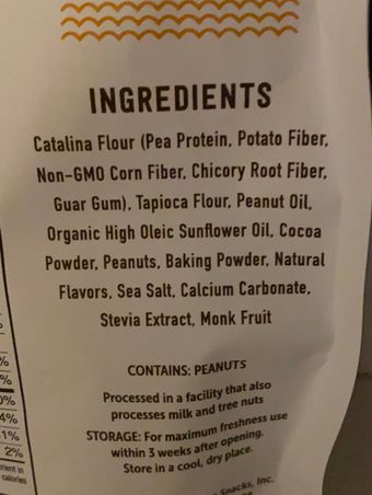 Catalina Crunch , Catalina Crunch Keto Friendly Chocolate Peanut Butter Cereal 9 oz, barcode: 0850017468184, has 0 potentially harmful, 6 questionable, and
    1 added sugar ingredients.