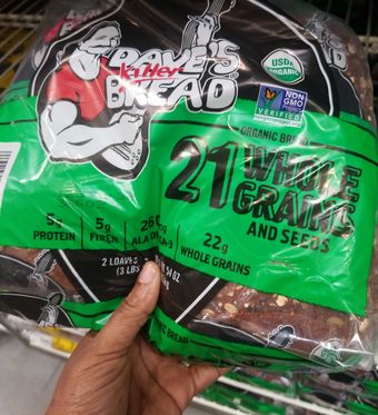Dave's Killer Bread, Dave's Killer Bread® 21 Whole Grains And Seeds, Whole Grain Organic Bread, 2-27 Oz Loaves, barcode: 0013764027756, has 0 potentially harmful, 0 questionable, and
    2 added sugar ingredients.