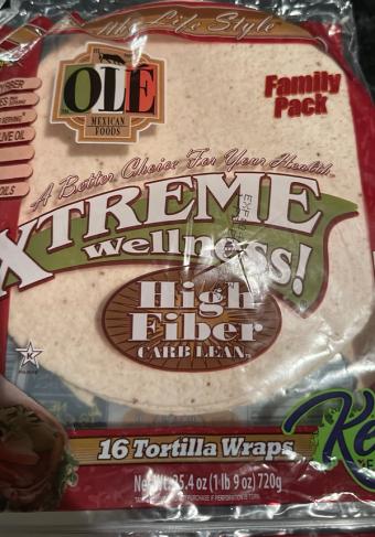 La Banderita, La Banderita Xtreme Wellness Family Pack Carb Lean High Fiber Tortilla Wraps 16 Tortilla Wraps 16 Ea, barcode: 0027331321277, has 4 potentially harmful, 4 questionable, and
0 added sugar ingredients.