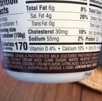 Trader Joe's, Greek Whole Milk Coconut Cream Yogurt, barcode: 0000000566896, has 0 potentially harmful, 3 questionable, and
    1 added sugar ingredients.