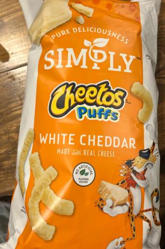 Frito-lay Company, WHITE CHEDDAR PUFFS CHEESE FLAVORED SNACKS, WHITE CHEDDAR, barcode: 0028400071659, has 2 potentially harmful, 5 questionable, and
    0 added sugar ingredients.