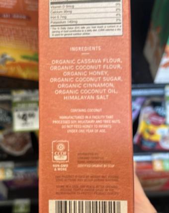 Lovebird, Cinnamon Cereal, barcode: 0860005141920, has 0 potentially harmful, 0 questionable, and
    2 added sugar ingredients.