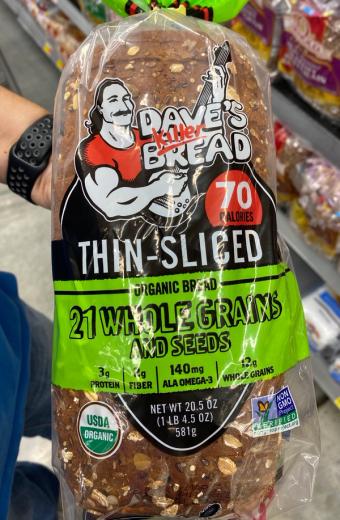 Avb Corp., Thin Sliced Organic Bread 21 Whole Grains and Seeds, barcode: 0013764027138, has 0 potentially harmful, 0 questionable, and
    2 added sugar ingredients.