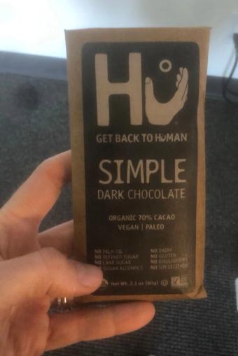 Hu Products Llc, SIMPLE ORGANIC 70% CACAO DARK CHOCOLATE, SIMPLE, barcode: 0850180006046, has 0 potentially harmful, 0 questionable, and
    1 added sugar ingredients.