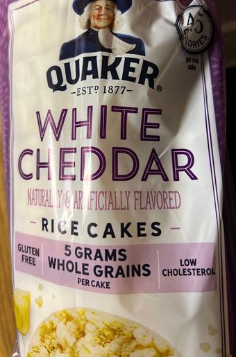The Quaker Oats Company, WHITE CHEDDAR FLAVORED RICE CAKES, WHITE CHEDDAR, barcode: 0030000169094, has 2 potentially harmful, 4 questionable, and
    1 added sugar ingredients.