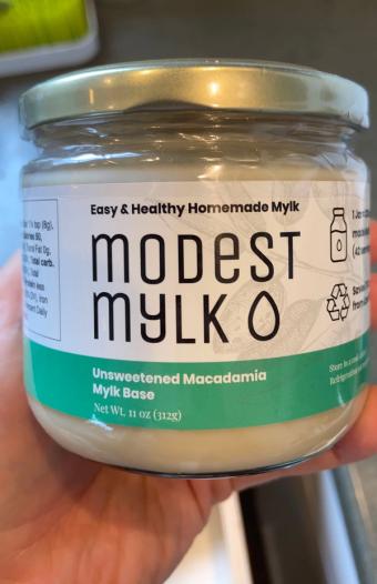 Modest Mylk, Unsweetened Macadamia Mylk Base, barcode: 0853718008383, has 0 potentially harmful, 0 questionable, and
    0 added sugar ingredients.