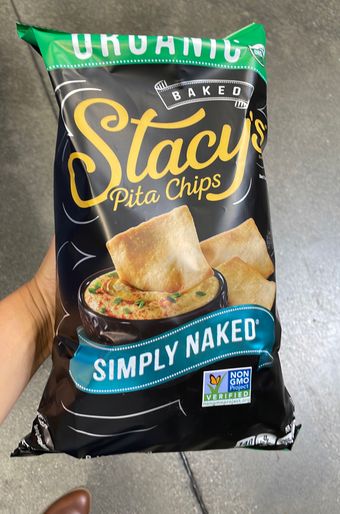 Stacy's, Stacys Simply Naked Baked Organic Pita Chips 28 oz, barcode: 0028400247245, has 0 potentially harmful, 2 questionable, and
    1 added sugar ingredients.