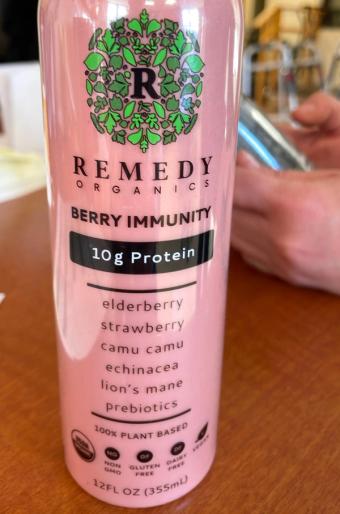Remedy Organics, Remedy Organics Berry Immunity 12 Fl Oz, barcode: 0859539007079, has 0 potentially harmful, 2 questionable, and
2 added sugar ingredients.