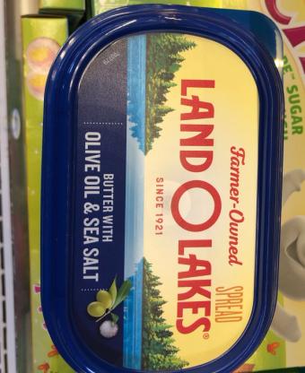Land O'lakes, Inc., BUTTER WITH OLIVE OIL & SEA SALT, OLIVE OIL & SEA SALT, barcode: 0034500151795, has 0 potentially harmful, 0 questionable, and
    0 added sugar ingredients.