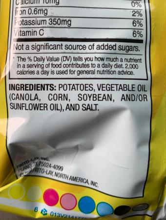 Lay's, Lay's Classic Potato chips, barcode: 0028400090858, has 2 potentially harmful, 1 questionable, and
    0 added sugar ingredients.