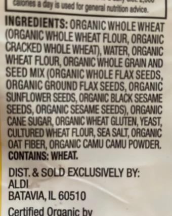 Simply Nature, Seedtastic bread organic, barcode: 4099100253108, has 0 potentially harmful, 0 questionable, and
1 added sugar ingredients.