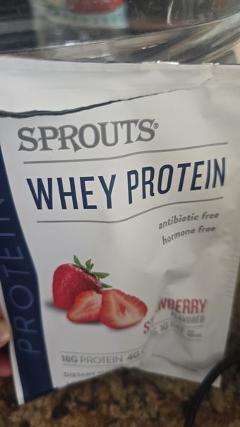 Sprouts, sprout whey protein strawberry flavored, barcode: 0646670681448, has 0 potentially harmful, 4 questionable, and
    1 added sugar ingredients.