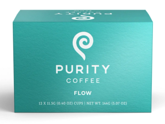 Purity, FLOW: Original Medium Roast Single-Serve Purity Pods, barcode: 0862707000376, has 0 potentially harmful, 0 questionable, and
    0 added sugar ingredients.