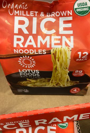 Lotus Foods, Rice Ramen Noodles, barcode: 0708953628134, has 0 potentially harmful, 0 questionable, and
    0 added sugar ingredients.