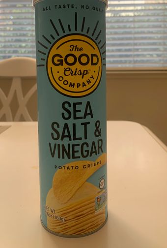 The Good Crisp Company, The Good Crisp Company Gluten Free Sea Salt & Vinegar Potato Crisps 5.6 oz, barcode: 0851562007125, has 1 potentially harmful, 4 questionable, and
    1 added sugar ingredients.