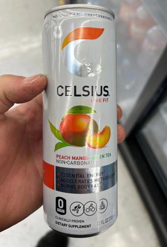 CELSIUS, Celsius Live Fit Non-carbonated Peach Mango Green Tea 12 Oz, barcode: 0889392010015, has 1 potentially harmful, 3 questionable, and
    0 added sugar ingredients.