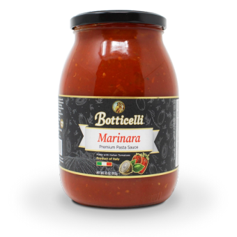 Botticelli Foods Corp., MARINARA PREMIUM PASTA SAUCE, MARINARA, barcode: 0855019000318, has 0 potentially harmful, 1 questionable, and
    0 added sugar ingredients.