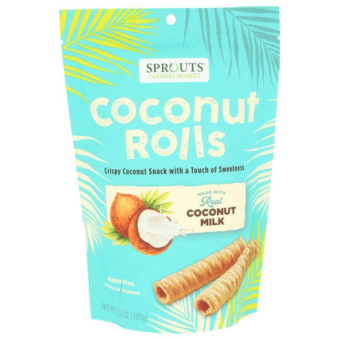 Sprouts, Sprouts Coconut Rolls, barcode: 0646670313417, has 0 potentially harmful, 0 questionable, and
    1 added sugar ingredients.