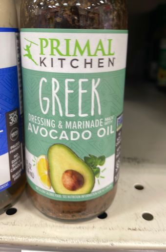 Primal Kitchen, Greek Vinaigrette Made With Avocado Oil , barcode: 0863699000153, has 0 potentially harmful, 0 questionable, and
    1 added sugar ingredients.