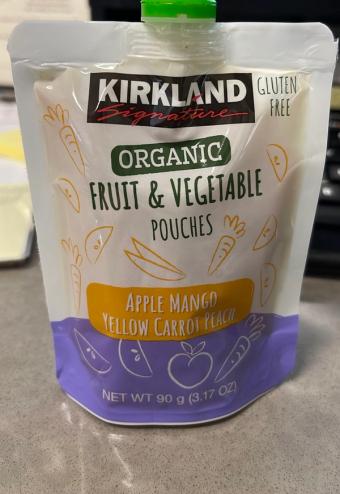 Costco Companies Inc., APPLE MANGO YELLOW CARROT PEACH FRUIT & VEGETABLE POUCHES, APPLE MANGO YELLOW CARROT PEACH, barcode: 0096619206216, has 0 potentially harmful, 0 questionable, and
    0 added sugar ingredients.