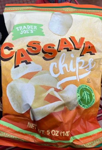 Trader Joe's, Trader Joe's Cassava Chips, barcode: 0000000740005, has 0 potentially harmful, 1 questionable, and
    0 added sugar ingredients.