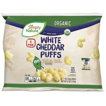 Aldi-benner Company, Simply Nature White Cheddar Puffs, barcode: 041498210281, has 2 potentially harmful, 0 questionable, and
    0 added sugar ingredients.
