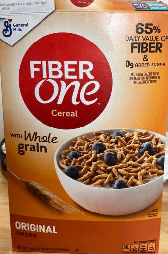 Fiber One, Fiber One With Whole Grain Original Bran Cereal 19.6 oz, barcode: 0016000157620, has 3 potentially harmful, 3 questionable, and
    0 added sugar ingredients.