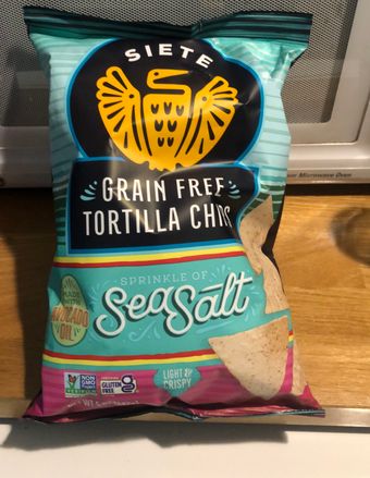 Siete, Siete Grain-Free Sea Salt Tortilla Chips, barcode: 0851769007003, has 0 potentially harmful, 0 questionable, and
    0 added sugar ingredients.