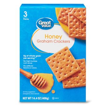 Wal-mart Stores, Inc., HONEY GRAHAM CRACKERS, HONEY, barcode: 0078742072531, has 3 potentially harmful, 3 questionable, and
    2 added sugar ingredients.