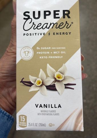 Super Creamer, Super Creamer Vanilla Creamer 25.4 Fl Oz, barcode: 0860545000312, has 0 potentially harmful, 3 questionable, and
1 added sugar ingredients.