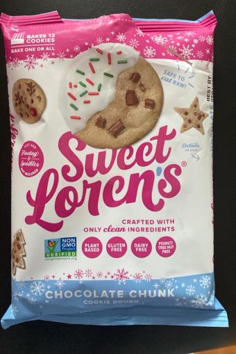 Sweet Loren's, Sweet Loren's Chocolate Chunk Cookie Dough, barcode: 0860485000182, has 0 potentially harmful, 2 questionable, and
    3 added sugar ingredients.