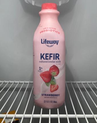Lifeway Foods Inc., STRAWBERRY KEFIR CULTURED LOWFAT MILK, STRAWBERRY, barcode: 0017077103329, has 0 potentially harmful, 2 questionable, and
1 added sugar ingredients.