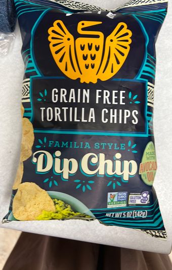 Siete, Siete Familia Style Dip Chip Grain Free Tortilla Chips 5 oz, barcode: 0851769007720, has 0 potentially harmful, 0 questionable, and
    0 added sugar ingredients.