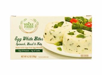 Whole Foods, Whole Foods Spinach, Basil, and Feta Egg White Bites, barcode: 0009948249268, has 0 potentially harmful, 2 questionable, and
    0 added sugar ingredients.