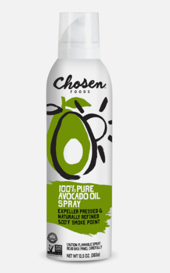 Chosen Foods, 100% Pure Avocado Oil Spray, barcode: 0815074022915, has 0 potentially harmful, 0 questionable, and
    0 added sugar ingredients.